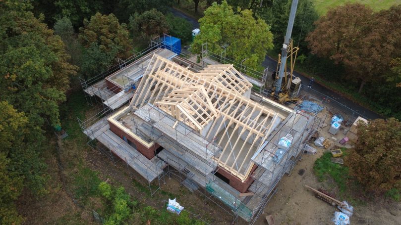 Neuer Dachstuhl in Holzbauweise in Osnabrück